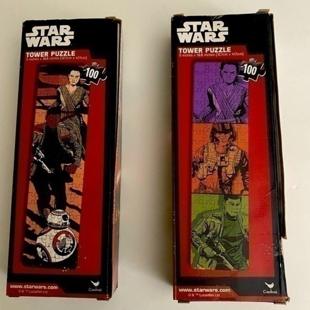 🆕 2 Star Wars  Dameron Tower Puzzle 100 Pieces SEALED New